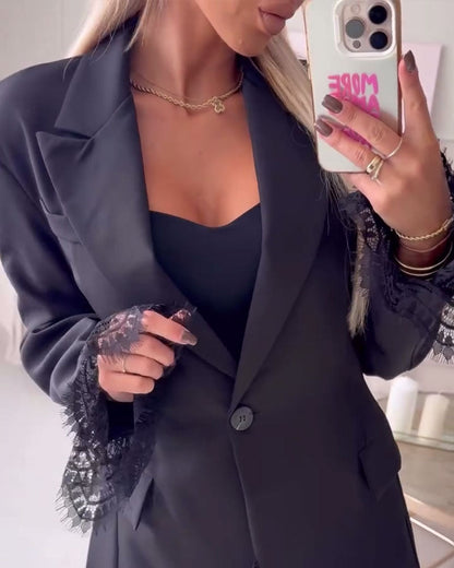 Patchwork Lace Suit Dress